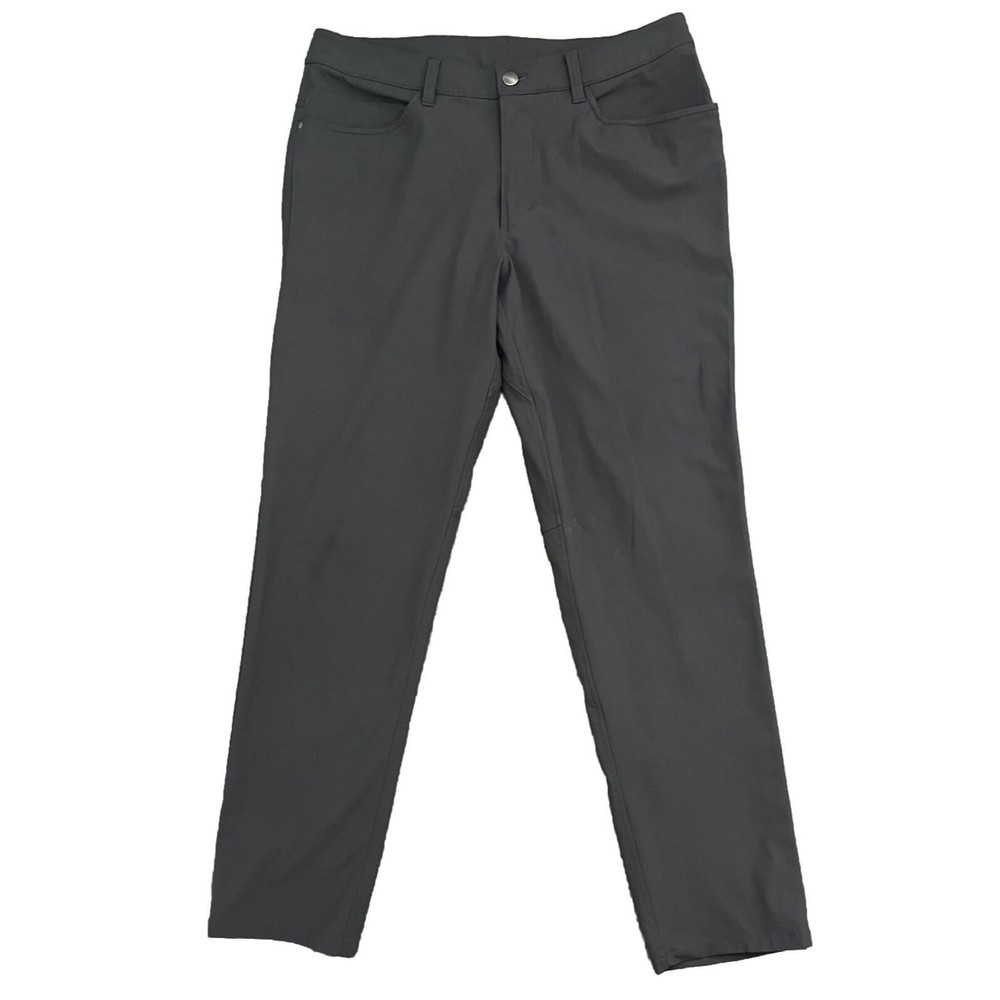 Lululemon 5 Pocket ABC Warpstreme Pants Mens Size 32 Dark Gray